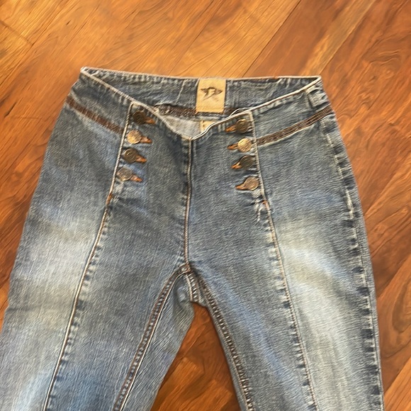 Fever Jeans- Vintage Size 25 Low Rise Flare Jeans - Picture 6 of 12